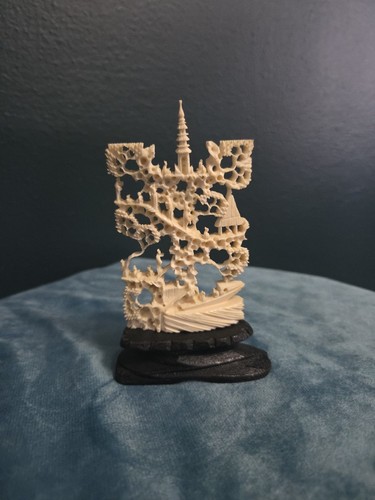 Chinese carved city - , and