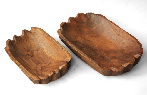 Rustic reclaimed teak bowl - reclaimed,