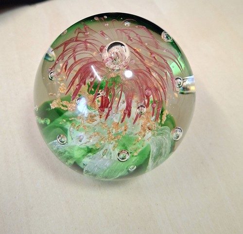 Vintage glass pink and - pink,