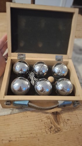 Vintage mini boules pétanque - mini,