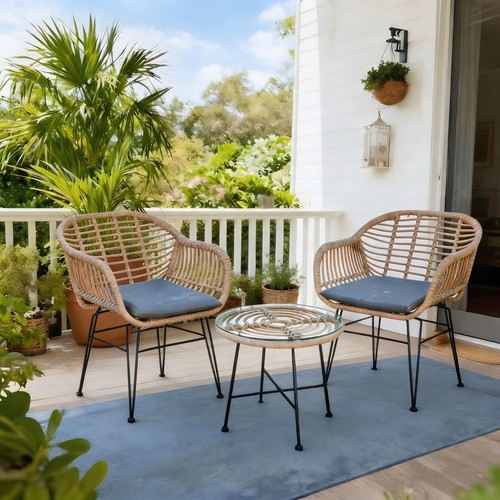 Wicker bistro set seater - seater,
