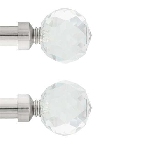 Pair curtain pole finials - curtain,