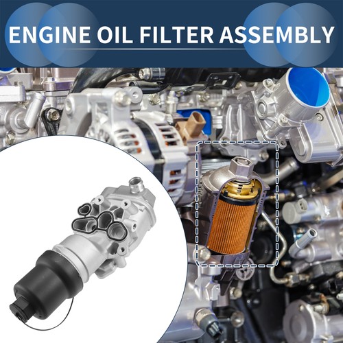 Engine oil filter base housing - oil,