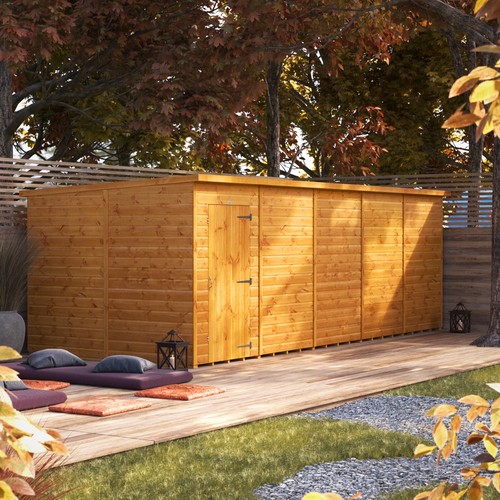 Shed power pent garden - shed,