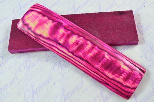 Pair pink white laminated - pair, of