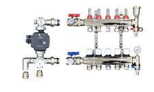 WATER UNDERFLOOR HEATING MANIFOLDS 2 TO 8 PORTS A RATED UPM3 PUMP PACK KIT