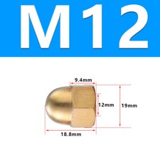 Brass Domed Nuts M3 M4 M5 M6