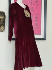 Antique 1920s velvet flapper