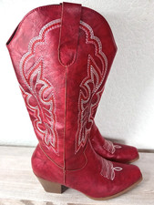 NEW -Ladies Red Faux Leather