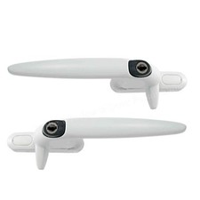 Sparta White Cockspur UPVC Window Handle 15.5mm Backset 15mm Stack Locking