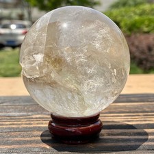 Clear Quartz Crystal Sphere - Polished Ball - Energy - 13.54OZ