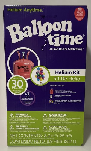 Balloon time helium tank kit - time,