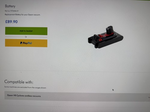 Dyson cyclone cordless - v8,