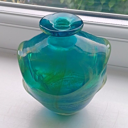 Mdina blue green - green, glass