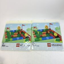 4 Pieces Lego 9071 Duplo Base Plates 15" x 15" Red & Green Sealed Lego Education