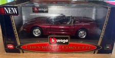 Burago 1:24 0596 Chevrolet Corvette Convertible 1998 Diecast Model Car