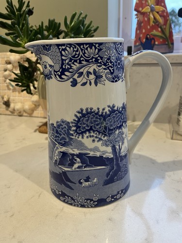 Spode large jug italian blue - spode,