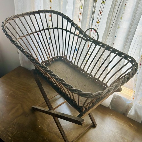 Antique rustic woven wicker - woven,