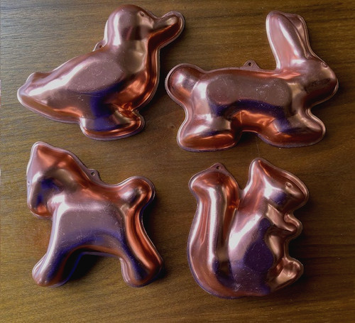 Vtg set copper animal - vtg, of