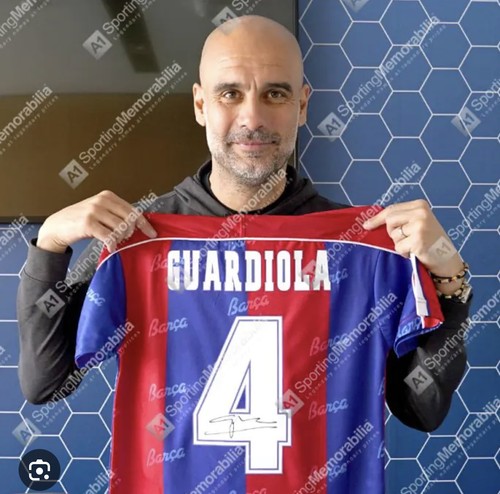 Pep guardiola barcelona - guardiola, signed