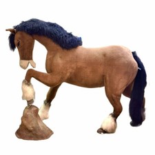 Hansa Life Size Brown Horse Children's Toy Prop Display, Imperfect (Collection)