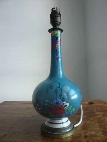 Vintage brass and enamel - brass,