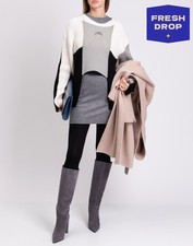 RRP€775 A-COLD-WALL* Jumper Size S Merino Wool Blend Loose Fit Made in Italy