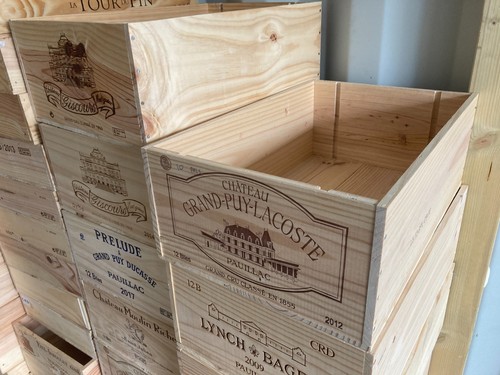 Wooden wine box - -,