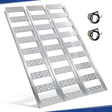 Loading Ramp Aluminum for ATV UTV Motorcycle Truck 1600 lbs Capacity Tri-Fold