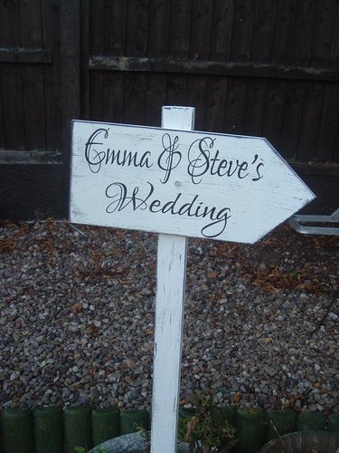 Personalised wedding direction - personalised,