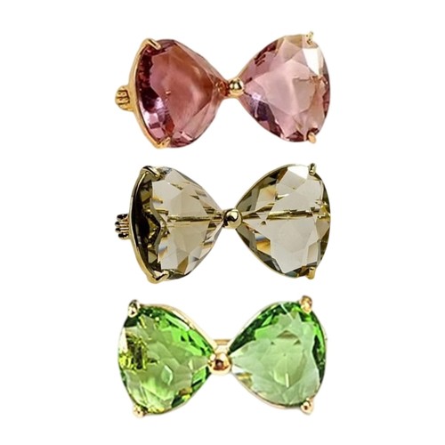 Crystals bowknot dress clip - bowknot,