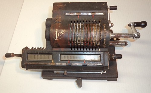 Antique adding machine ice - antique,
