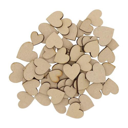 Wooden heart mdf craft - wooden,