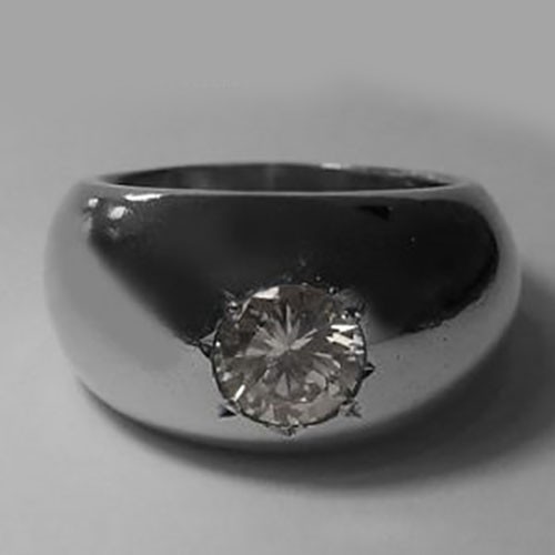 Men 4ct gypsy dome - 4ct, cz