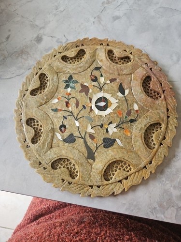 Soapstone plate with - soapstone,