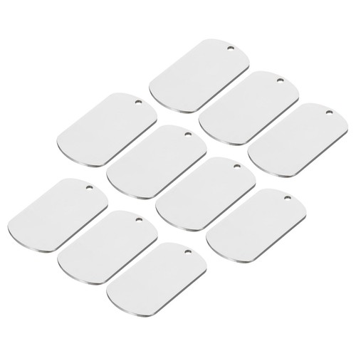 10pcs metal blank tags - metal,