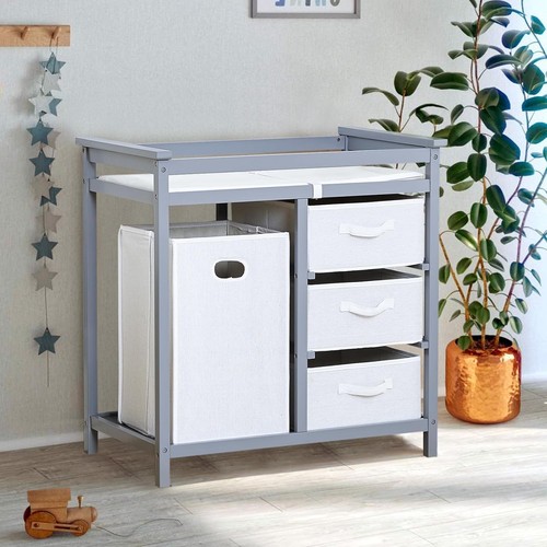 Wooden baby changing table - baby,