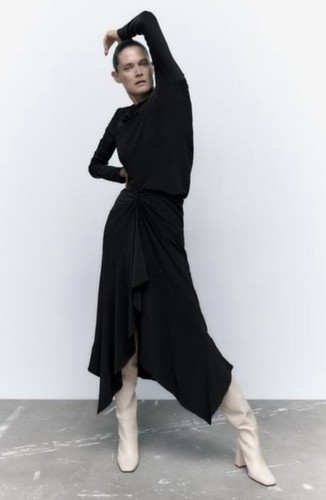 Zara womens flowing dress with - zara,