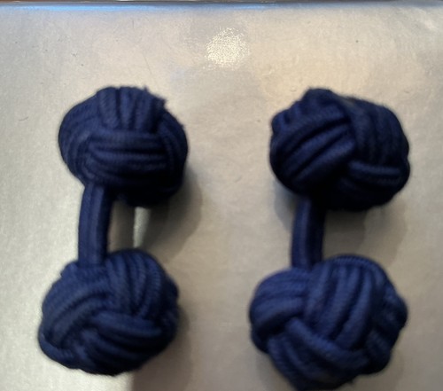 Cufflinks fabric knots - cufflinks,