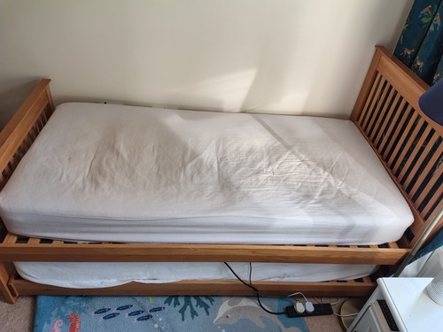 Single wooden bed - single,