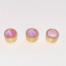 Gold Plated Heavyweight Finger Buttons with Pink Inlay for BESSON  SOVEREIGN ...