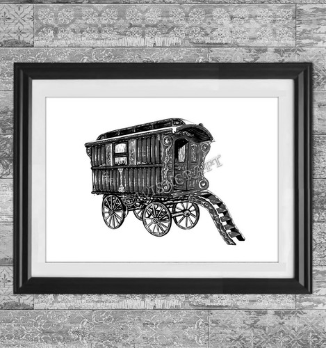 Romany gypsy wagon caravan - wagon,