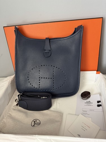 Hermes evelyne in bleu - 29, (pm)