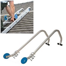 Roof Ladder Hooks Kit c/w Wheels & Fixings Universal Quick Fit Lifetime Warranty