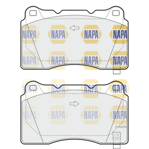Brake pads set for mitsubishi - brake,