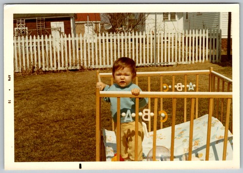 Vtg color snapshot baby - snapshot, in