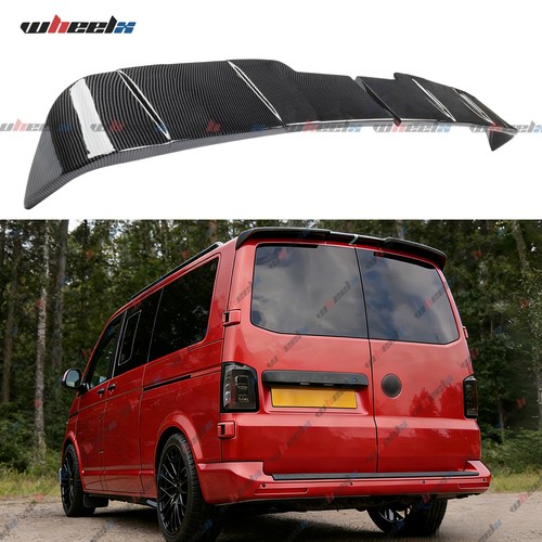 Rear roof spoiler carbon fiber - carbon,