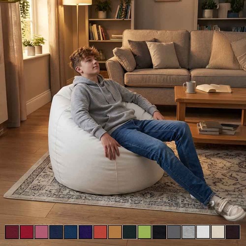Faux leather bean bags - bean,