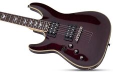 left handed Schecter Omen 6  electric guitar