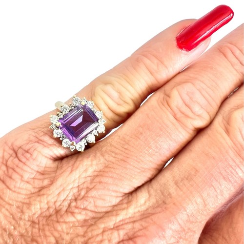 Vintage 9ct gold amethyst - 9ct,